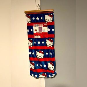 Hello Kitty Red and Blue patriotic throw !